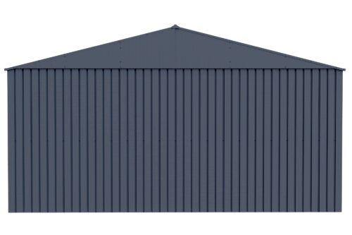 Arrow Shed Elite 14′ x 16′ Outdoor Lockable Gable Roof Steel Storage Shed Building, Anthracite
