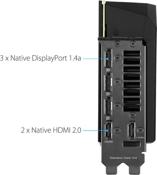 ASUS TUF GeForce RTX 4090 OC Edition Gaming Graphics Card (PCIe 4.0, 24GB GDDR6X, HDMI 2.1a, DisplayPort 1.4a)