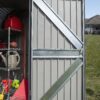 Arrow Shed Elite 14′ x 16′ Outdoor Lockable Gable Roof Steel Storage Shed Building, Anthracite